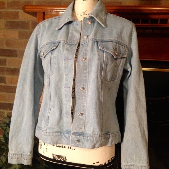 ❤️Christine  Alexander Swarovski  Denim Jacket - Picture 8 of 8